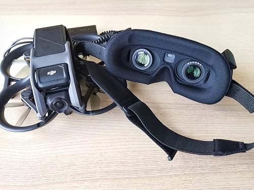 Miniatura 4 de Honlyn Máscara de esponjacubierta de protección para lentes DJI Avata 2 gafas de vuelo, máscara estéreo 3D cómoda (máscara negra + cubierta de