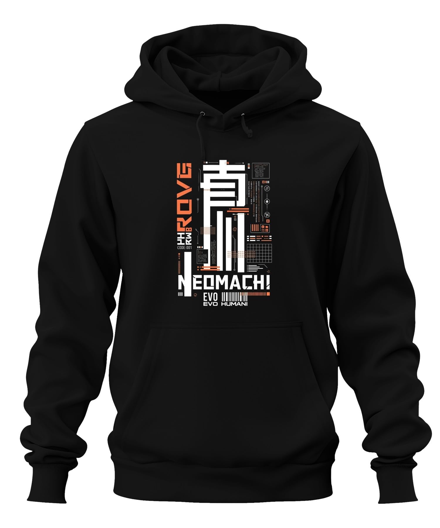 Rove NEOMACHI EVO HUMANI Cyberpunk - Felpa con cappuccio