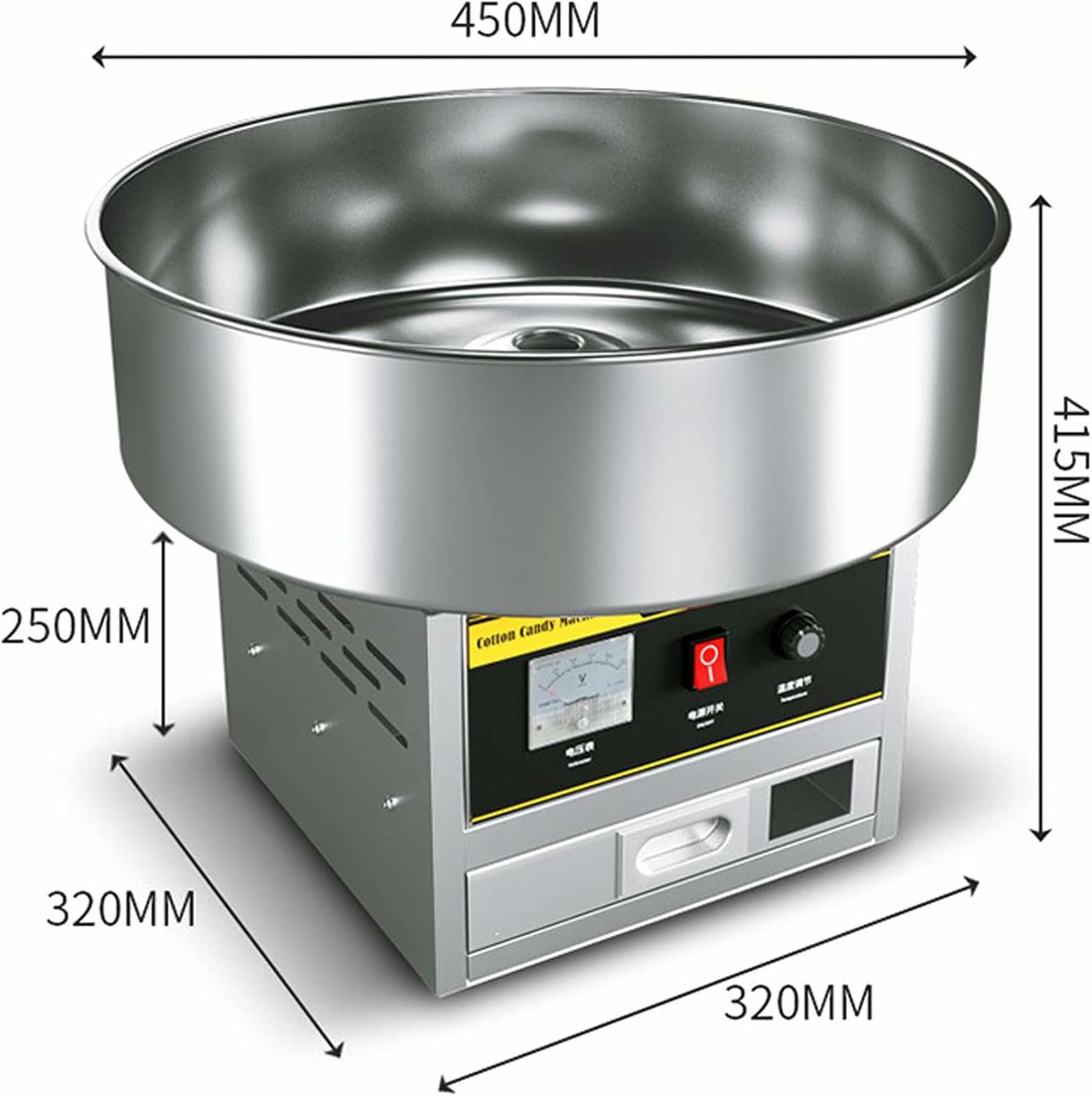 Mini máquina de algodón de azúcar, máquina automática para Hacer algodón de azúcar, máquina eléctrica de algodón de azúcar, para Fiestas de cumpleaños.