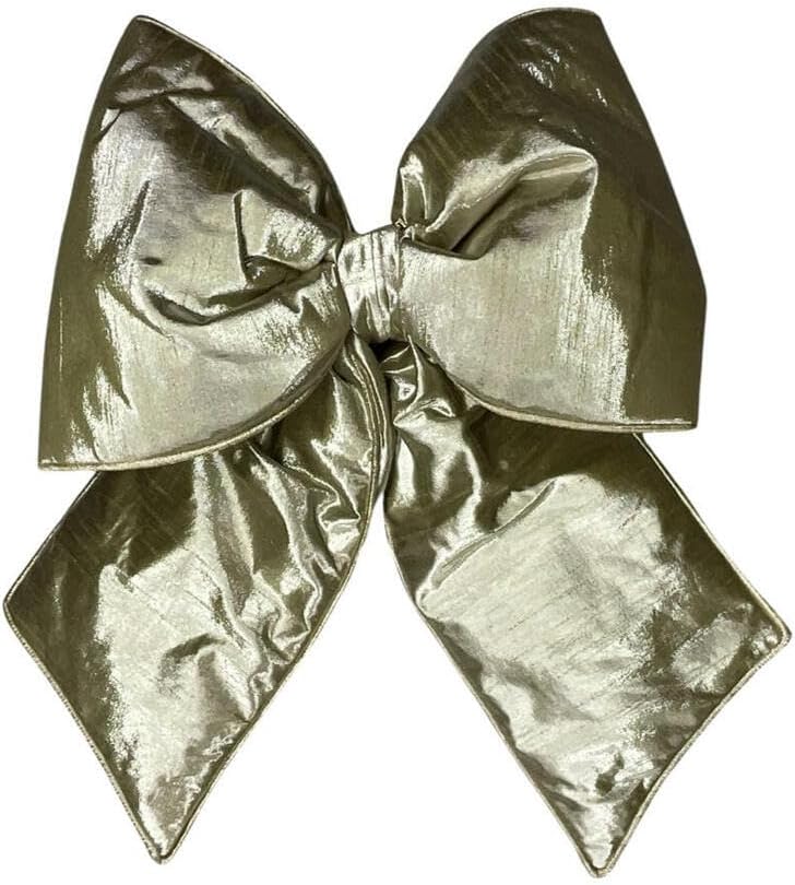 Vickerman 18" x 23" Champagne Metallic Christmas Bow