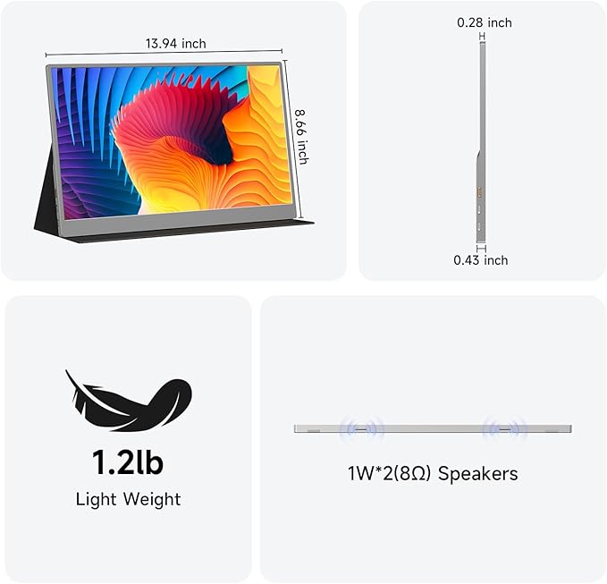 Monitor Portátil 15.6 FHD IPS miniatura 8