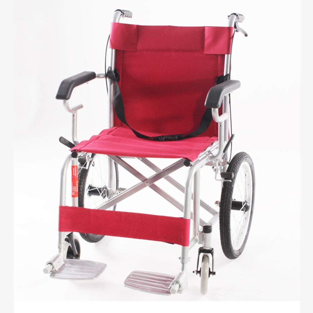 Buy DOSNVG Folding Portable Wheelchair, FourWheeled Portable