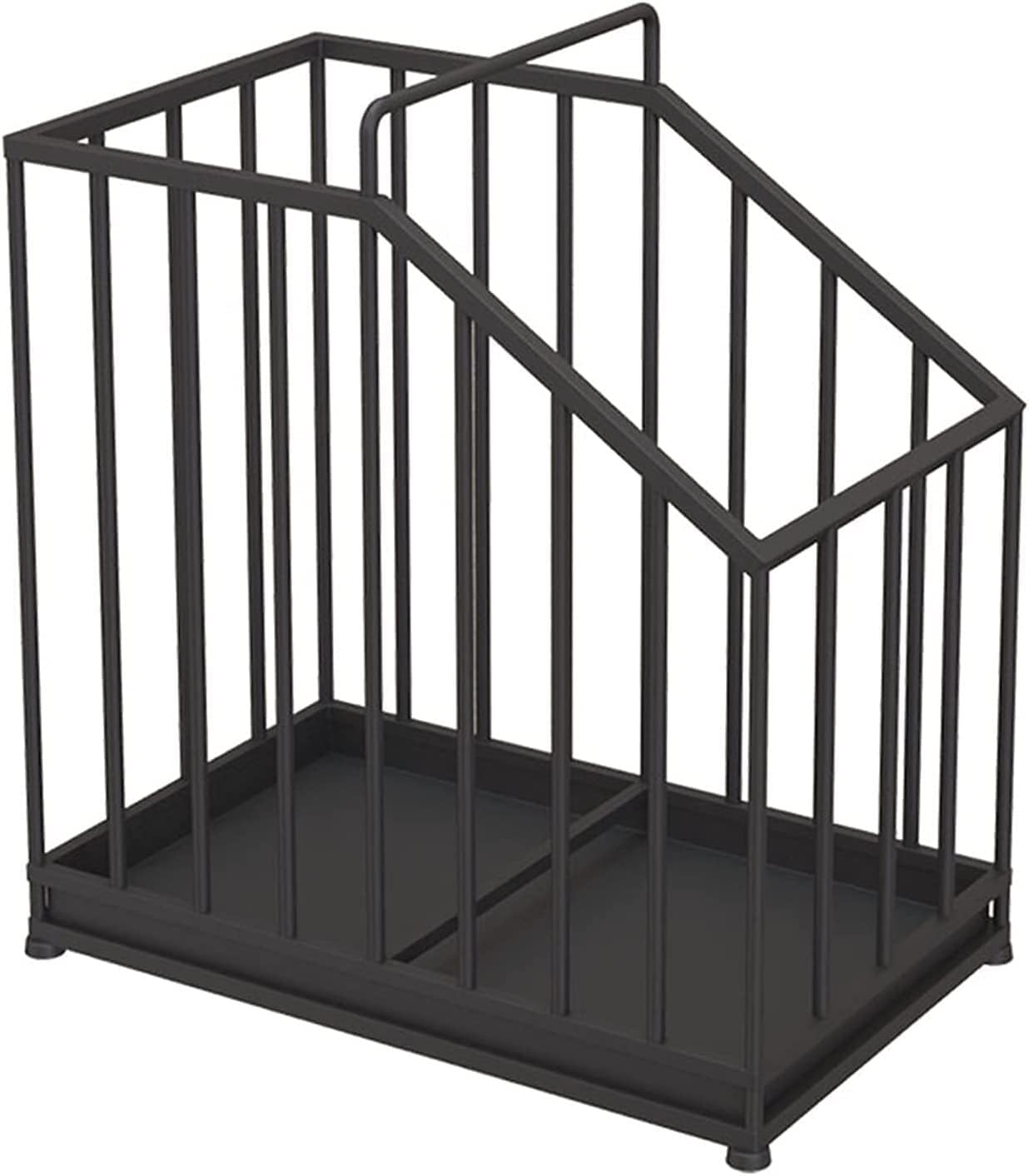 Large Indoor Umbrella Stand with Handle & Drip Tray Free Standing Holder for Canes Walking Sticks and Umbrellas