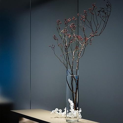 Miniatura 7 de Keketin - Jarrón cilíndrico de vidrio transparente de 12 pulgadas de alto, paquete de 3, florero para centros de mesa, decoración, recuerdos de boda
