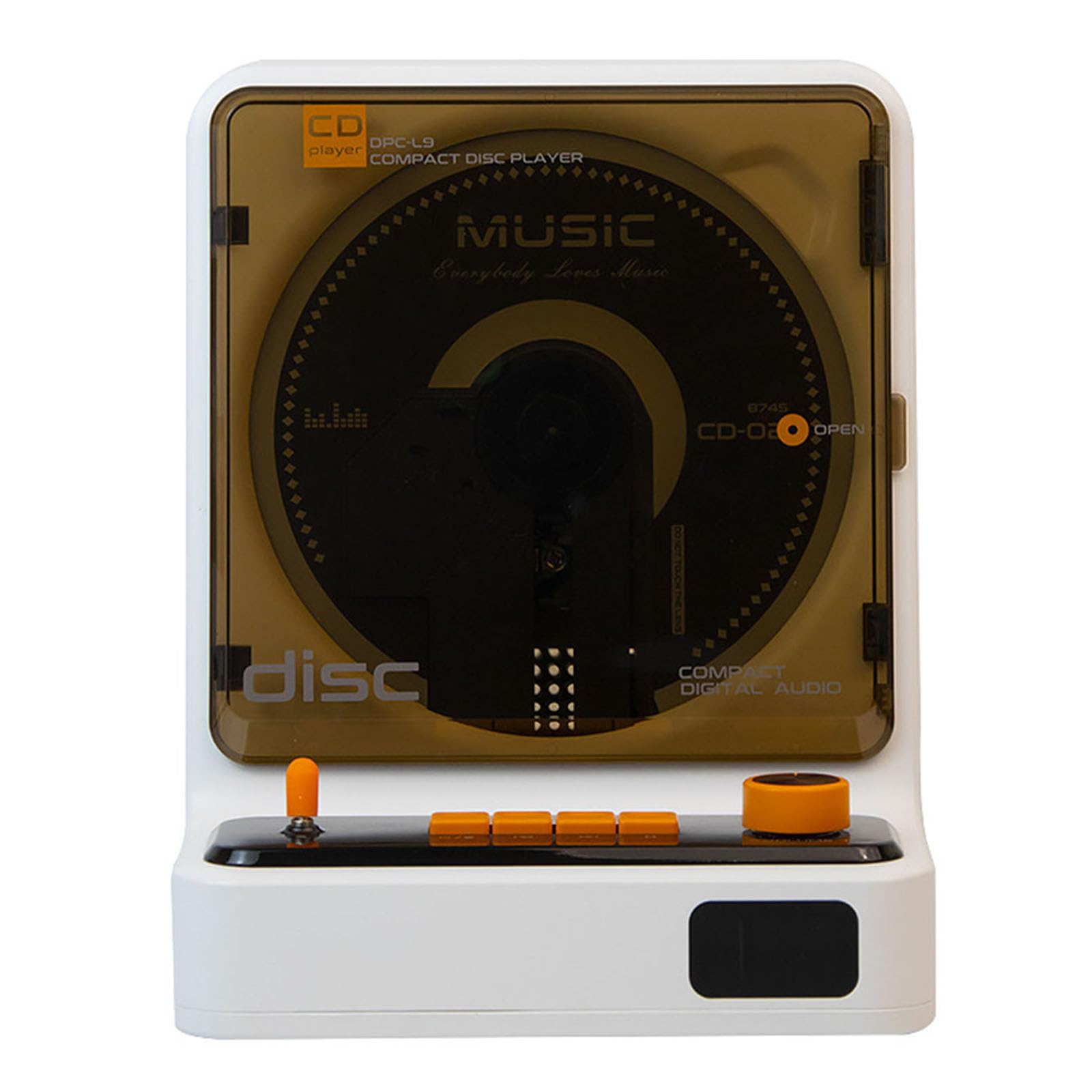 Lettore CD Portatile con Bluetooth 5.1, Doppi Altoparlanti Integrati, qualità Audio HiFi, Supporta Le modalità CD/FM/USB/Ripetizione Traccia Singola, Luci Colorate RGB, Black