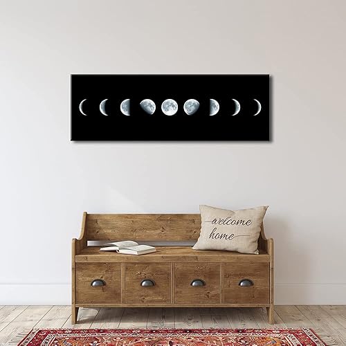 Miniatura 4 de Pyradecor Lienzo abstracto grande en blanco y negro para pared, pinturas para sala de estar, dormitorio, decoración del hogar, paisaje moderno, arte