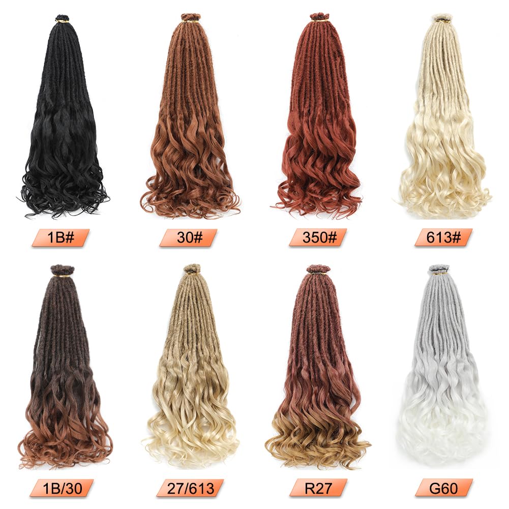 Extensiones de rastas sintéticas de onda suelta de 24 pulgadas, 20 hebras, finas y suaves, rizadas españolas SE (20 hebras, 613#)