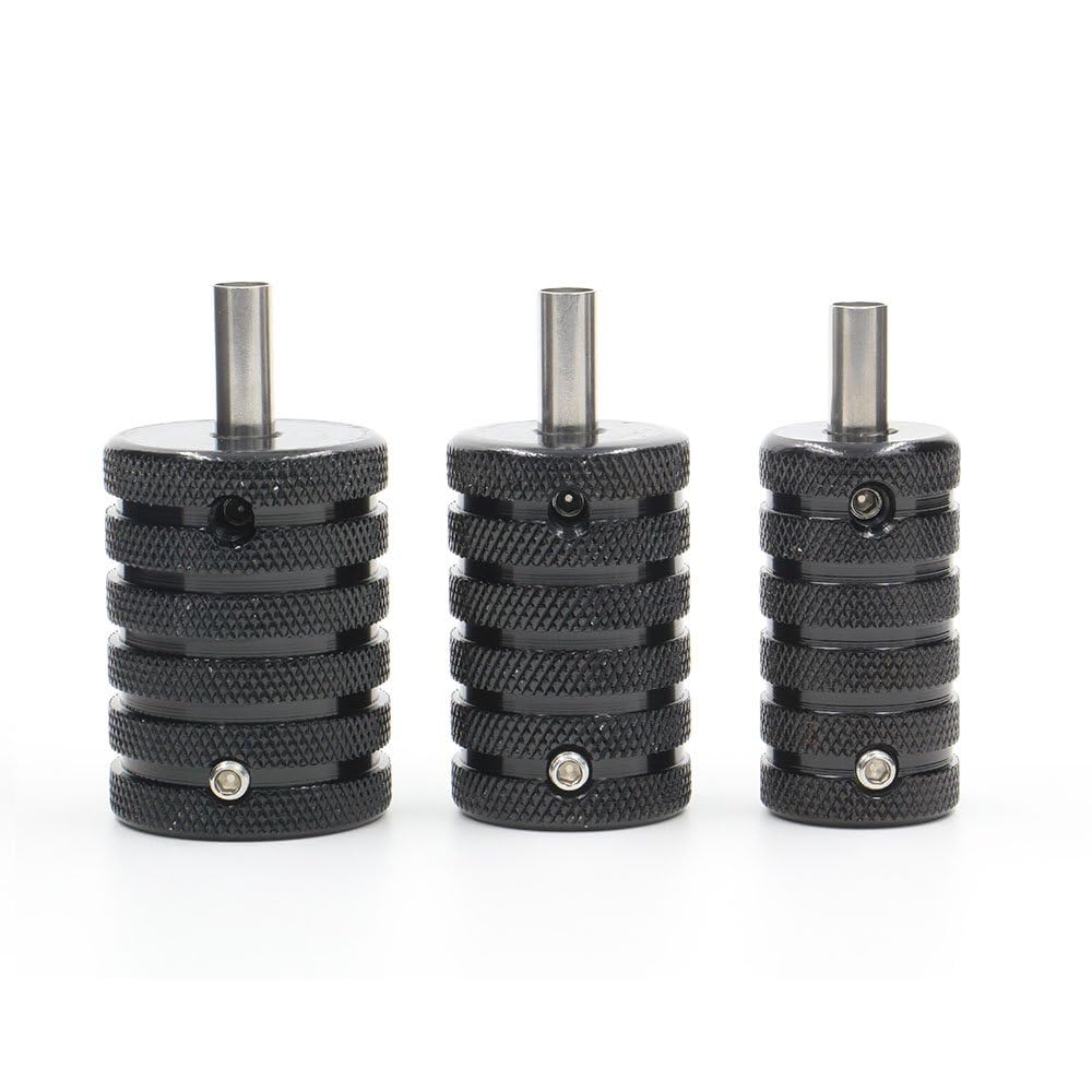 Tattoo Aluminum Alloy Grip Handle 25mm 30mm 35mm.Non-Slip | Ergonomic design provides a comfortable and secure grip during tattoo sessions.comfortable tattoo grip.-image-0