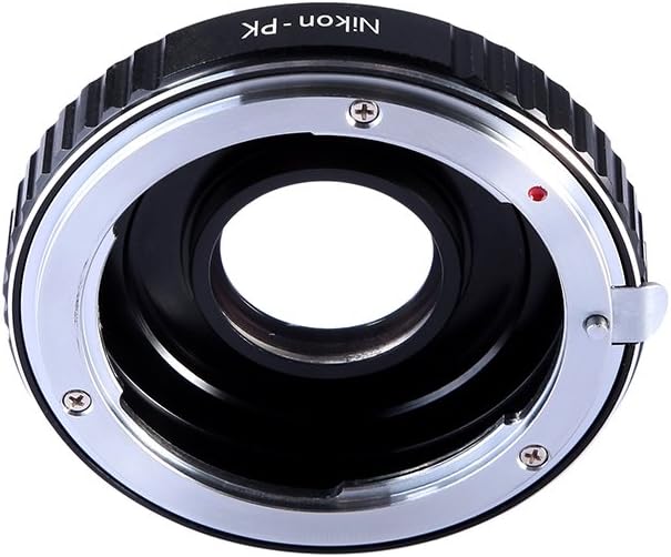 K&F Concept Lens Mount Adapter Compatible with Nikon Lens to Pentax K PK Mount Adapter with Glass for Pentax