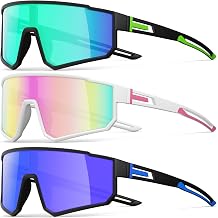 3 Pack Polarized Running Sunglasses for Women Mens Sunglasses UV Protection for Cycling Baseball Fishing