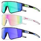 IKTOD 3 Pack Polarized Running Sunglasses for Women Mens Sunglasses UV Protection for Cycling Baseball Fishing