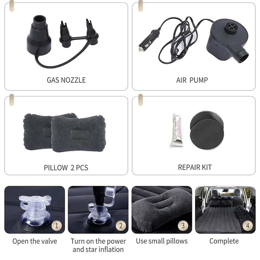 Materasso Adaria Per Auto Topfit - Gonfiabile Per Tesla Model Y/3/S/X, SUV, Campeggio, Con Cuscini