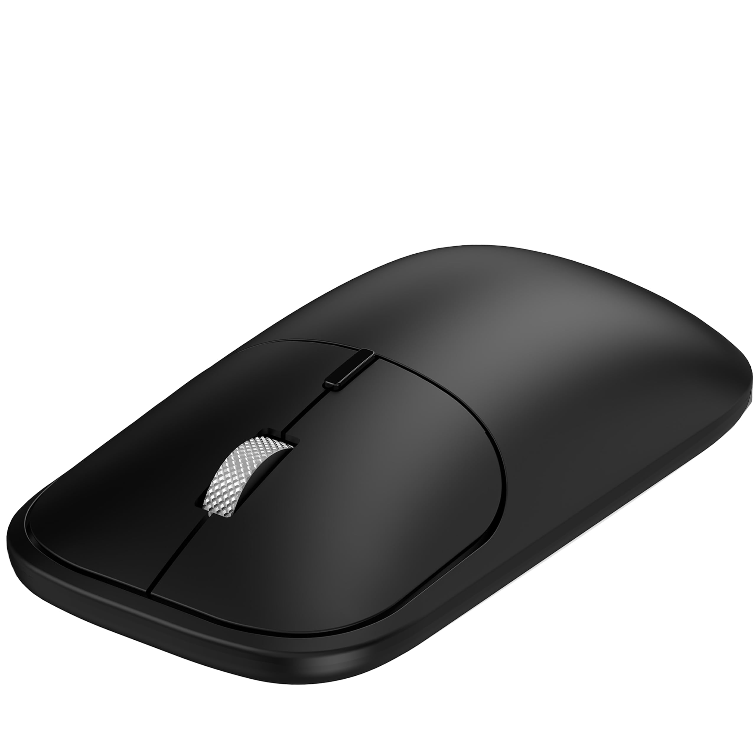 Bluetooth Mouse for Laptop Mac MacBook PC Chromebook Notebook Computer | No USB Receiver, Slim Portable Design, Silent Click, 4 DPI Adjustable, Long Battery Life, Aluminum Alloy Roller - Black-image-12