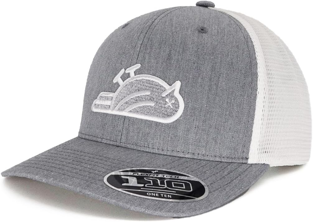 Birdie Slayer - Heather Gray & White Flexfit® 110 Trucker Golf Hat