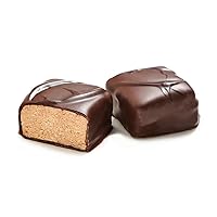 Vista 1 de Halvah Chocolate Squares One Pound - Chocolates Kosher Halva, sin lácteos, 20 onzas