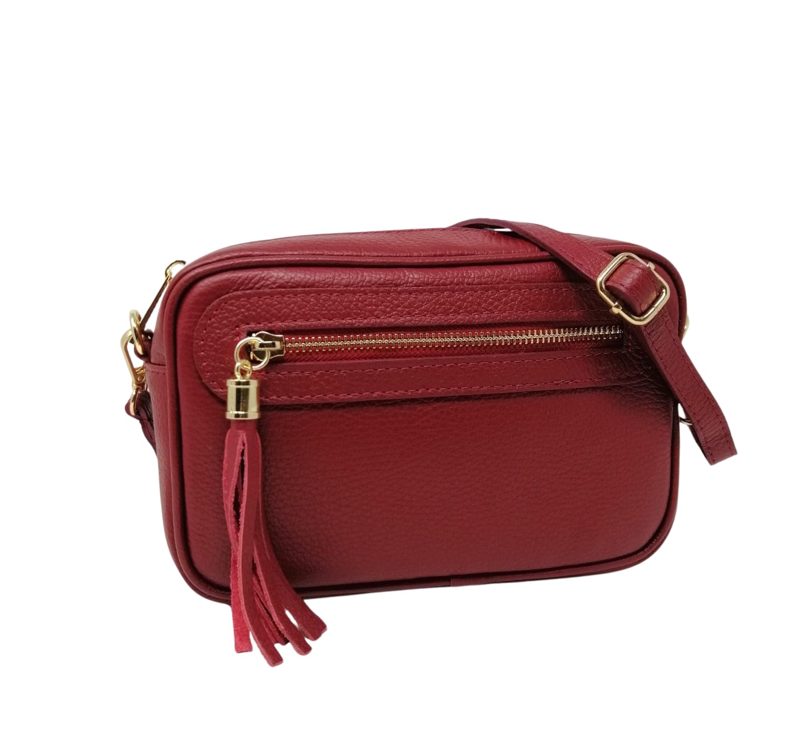 Mauro Pelletteria Borsa Donna Tracolla Piccola Vera Pelle Made in Italy – Modello Joy – Borsa a Tracolla Elegante con Cerniera e Tracolla Regolabile – Idea Regalo Donna