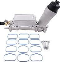 MOTOKU Upgraded Aluminum Engine Oil Cooler & Filter Housing Kit for Dodge Ram Jeep Chrysler 3.6 V6 - Superior Cooling & Durability