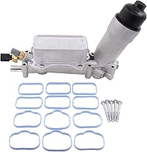 MOTOKU Upgraded Aluminum Engine Oil Cooler and Oil Filter Housing with Filter for Dodge Avenger Challenger Charger Durango Journey Ram 1500 CV Jeep Grand Cherokee Wrangler Chrysler 200 300 3.6 V6