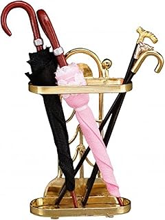 Melody Jane Dolls Houses Dollhouse Umbrella Stand with Umbrellas Reutter Miniature Hall Accessory 1:12