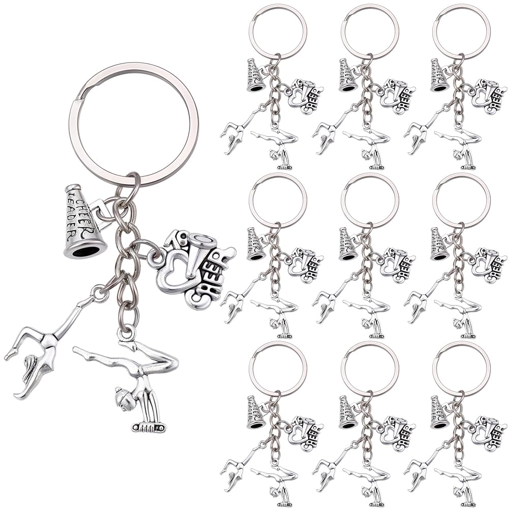 Porte clés sport robuste au style argent antique pour fête et club