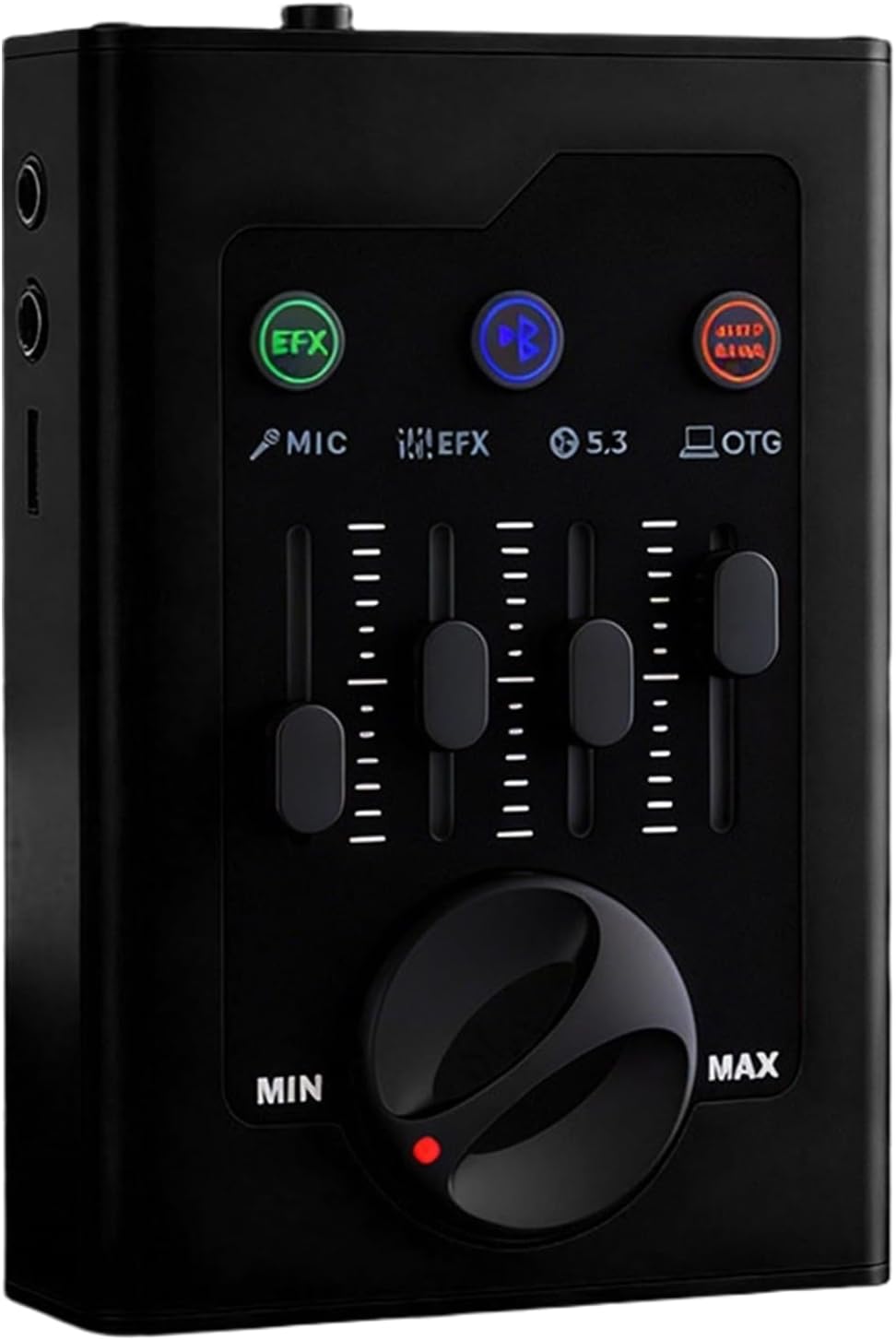 Miniature USB Sound Card with 5.0 for Live Streaming and Outdoor Use Metal Housing