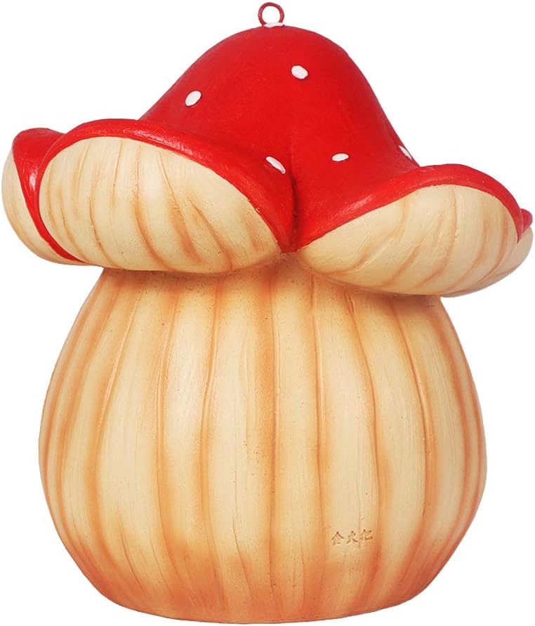 MARYTUMM Mushroom Hand-Painted Bird House, Outdoor Bird Hut, Waterproof Birdhouses for Outdoors Hanging, Cute Hanging Birdhouse for Outside : Patio, Lawn & Garden