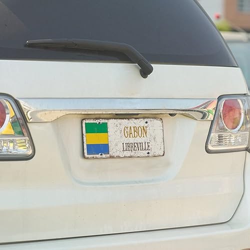 Miniatura 10 de Placa de matrícula decorativa de la bandera nacional de la ciudad de Tegucigalpa, 6 x 12 pulgadas, recuerdo de la ciudad de Honduras, retro,