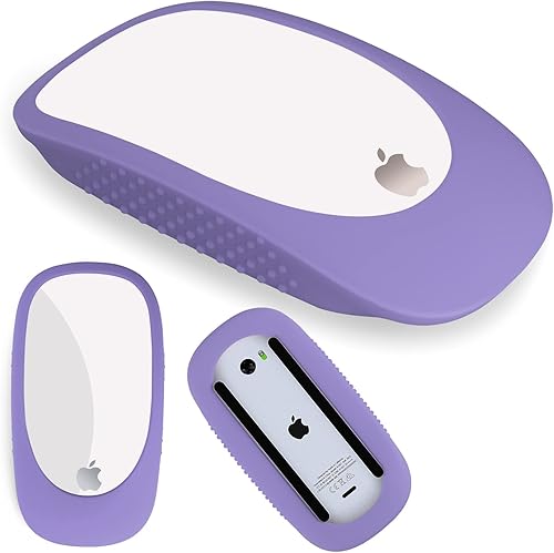 Miniatura 9 de AKSHFETH Protector de silicona para Apple Magic Mouse 2, iMac Magic Mouse Funda para Apple Magic Mouse 1 y II Funda protectora anticaídas (negro)