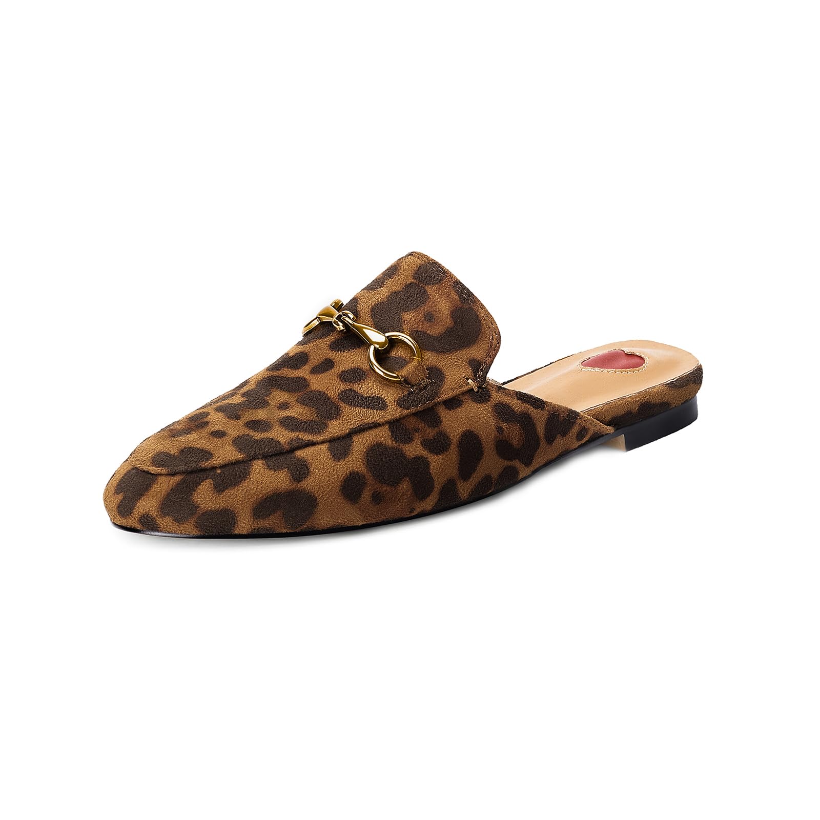 Vertundy Mules for Womens Flats Buckle Backless Loafers Comfortable Casual Business Slip On Shoes