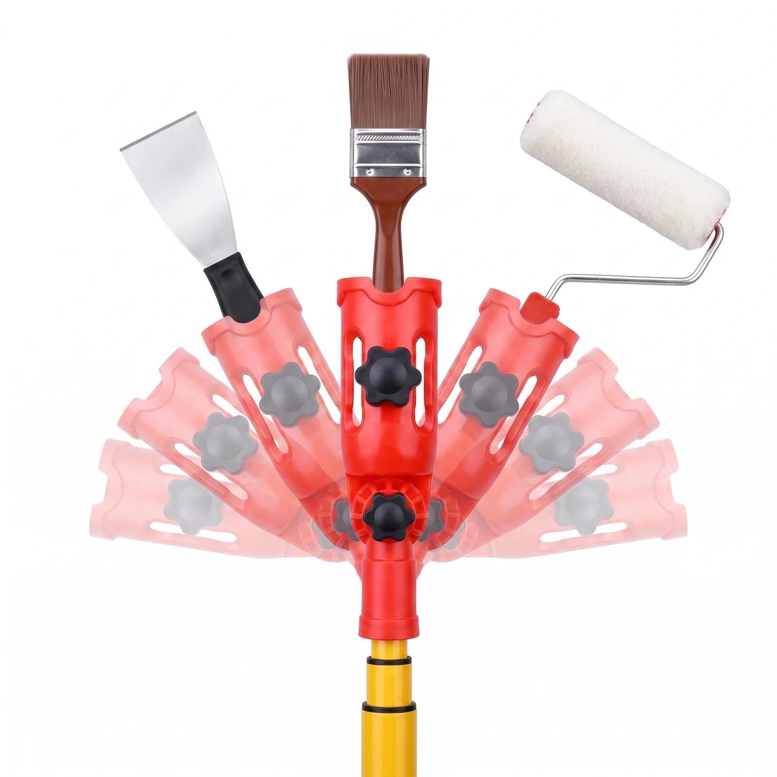 Kaaeiccr Paint Roller Extension Pole,Multi-Angle Brush Extender Holder