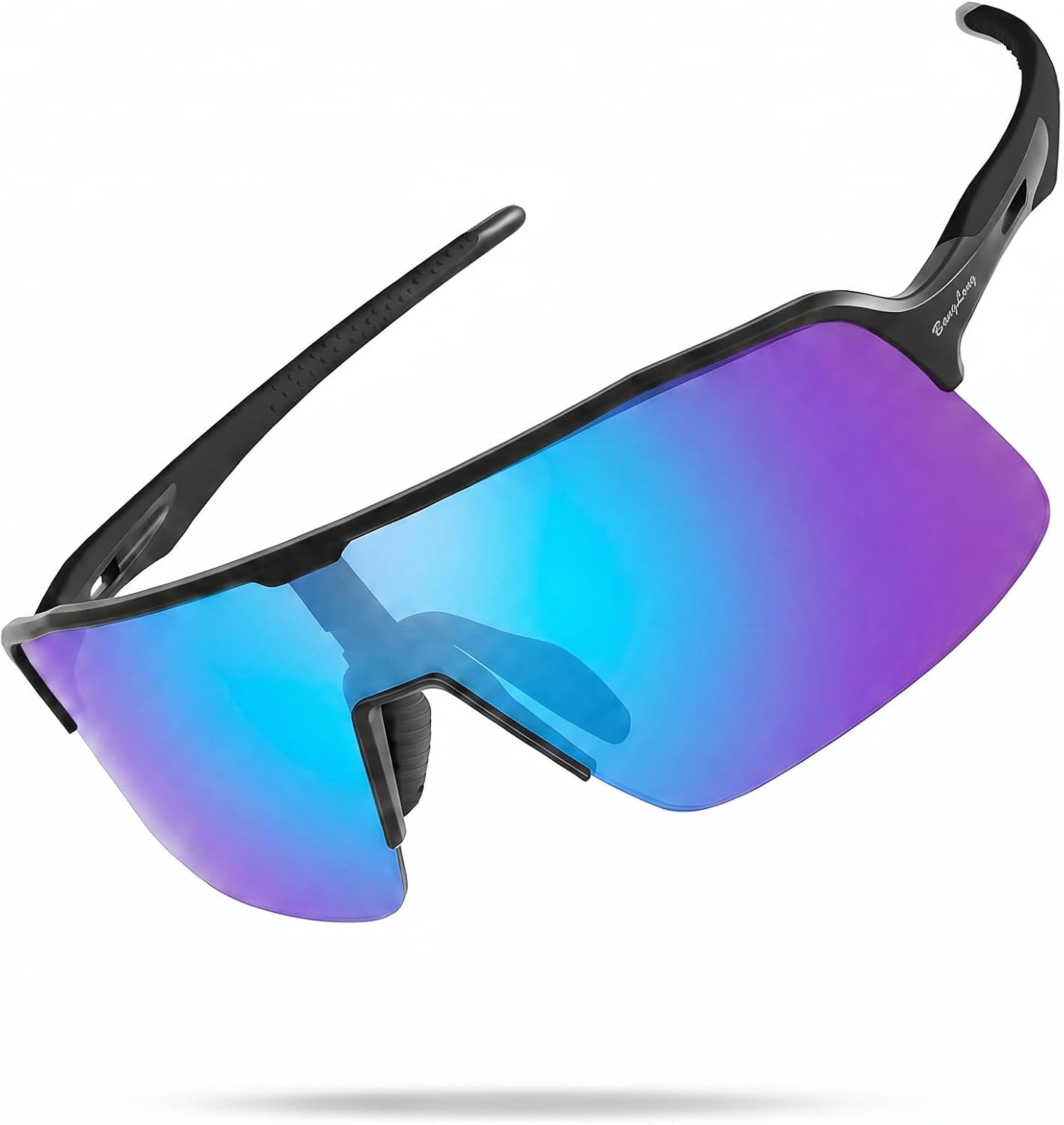 BangLong XL 150MM Sports Sunglasses for Men Women - Ultralight 24g UV400 Protection Running Glasses for Cycling Hiking