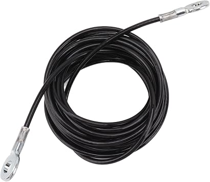 Trisar Gym Replacement Cable Heavy Duty Steel Wire Black Adjustable Length Fitness Pulley Cable for Gyms for Studios