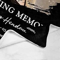 Vista 18 de Custom Memorial Blankets with Photo to Your Loved One's Memory, Memory Lane in Loving Memory Photo Blanket to Remind You of Your Beloved Ones 40x50