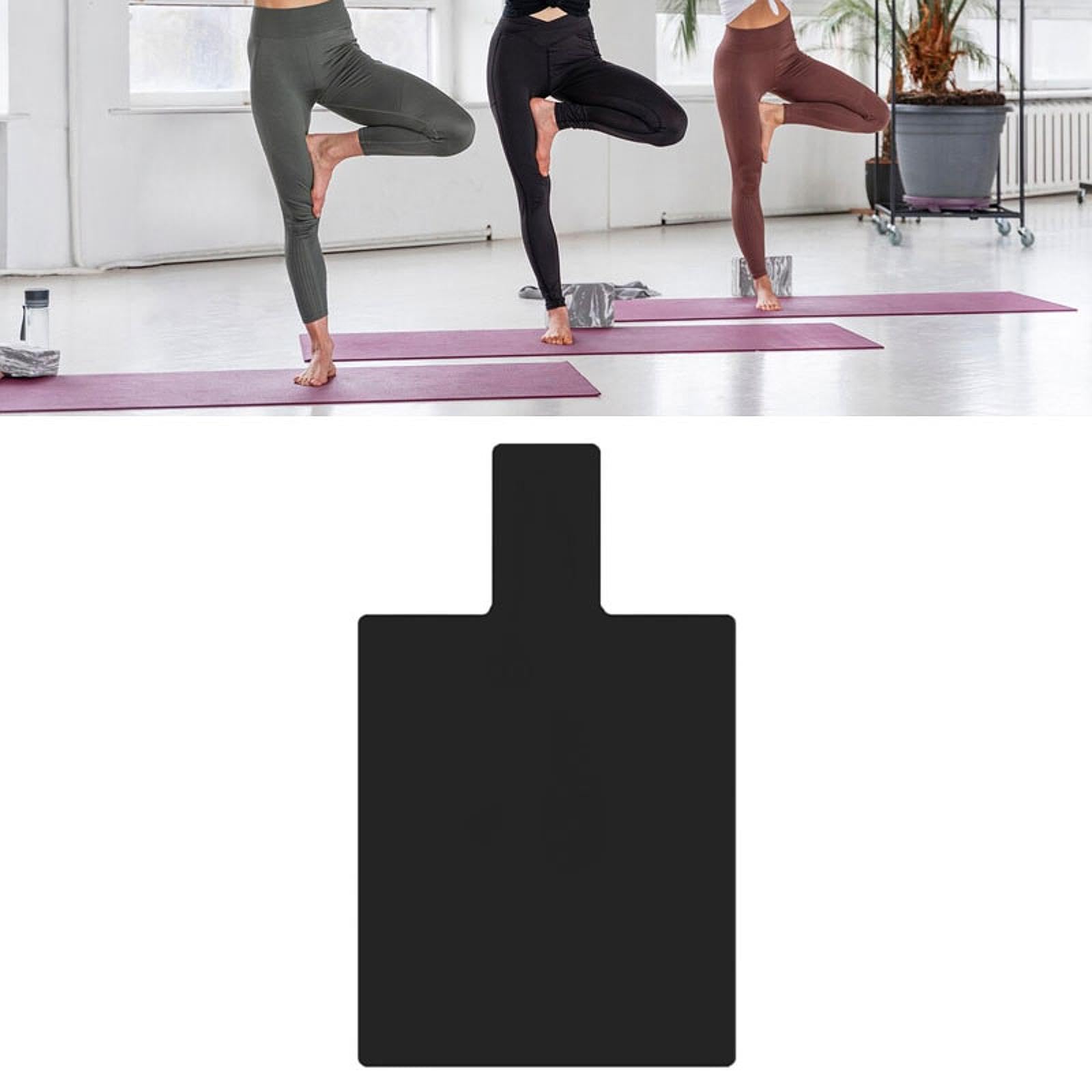 Tappetino per meditazione yoga antiscivolo, leggero, strumento per esercizi di Pilates Reformer, per prestazioni elevate, portatile e leggero.
