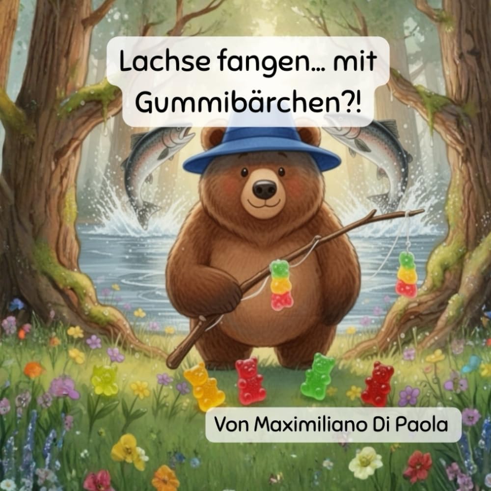 Lachse fangen… mit Gummibärchen?!: Ein flauschiger Bär. Große Lacher. Ein lustiges Abenteuer.