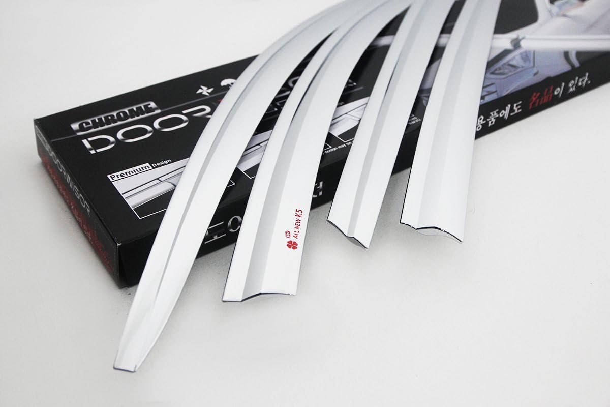 AUTOCLOVER Chrome Window Visor Sun Rain Vent Guard 4p for 2019 KIA Optima