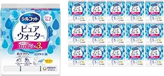 シルコットピュアウォーターウェットティッシュ 詰替(58枚×3P)×16袋 日用品 純水99% 手口拭き 口周り 肌にやさしい 厚手 やわらかシート 拭き取り 食べこぼし 手拭き