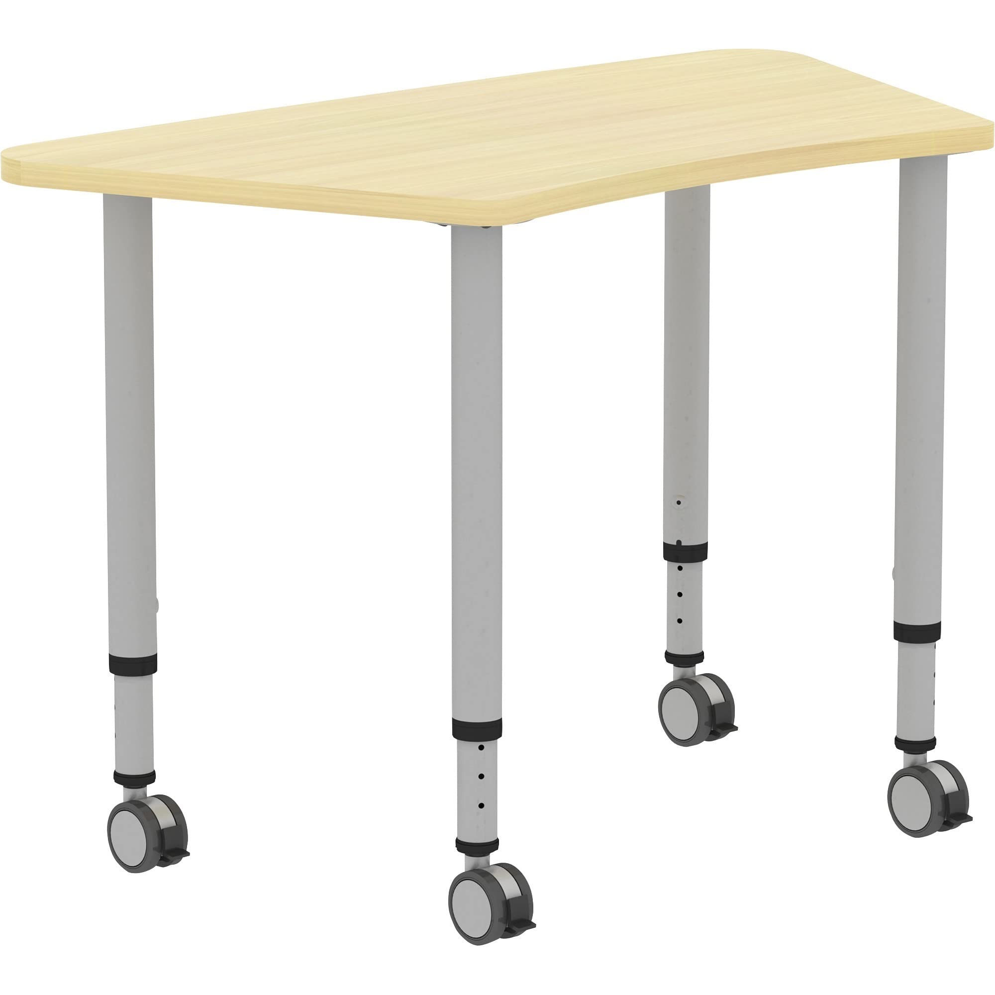 LLR69584 - Lorell Height-adjustable Trapezoid Table