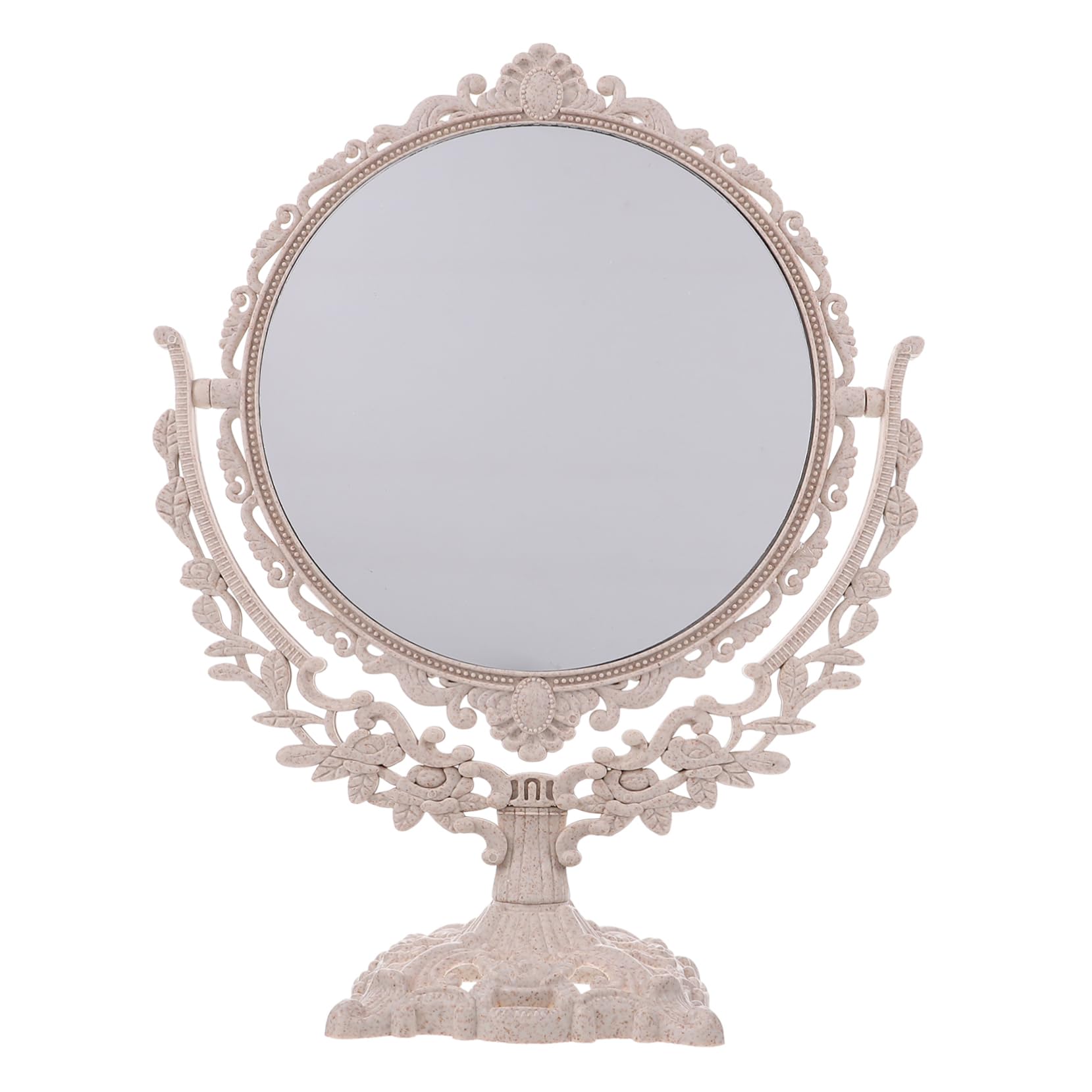 Miroir de maquillage vintage pour coiffeuse de chambre et routine beauté
