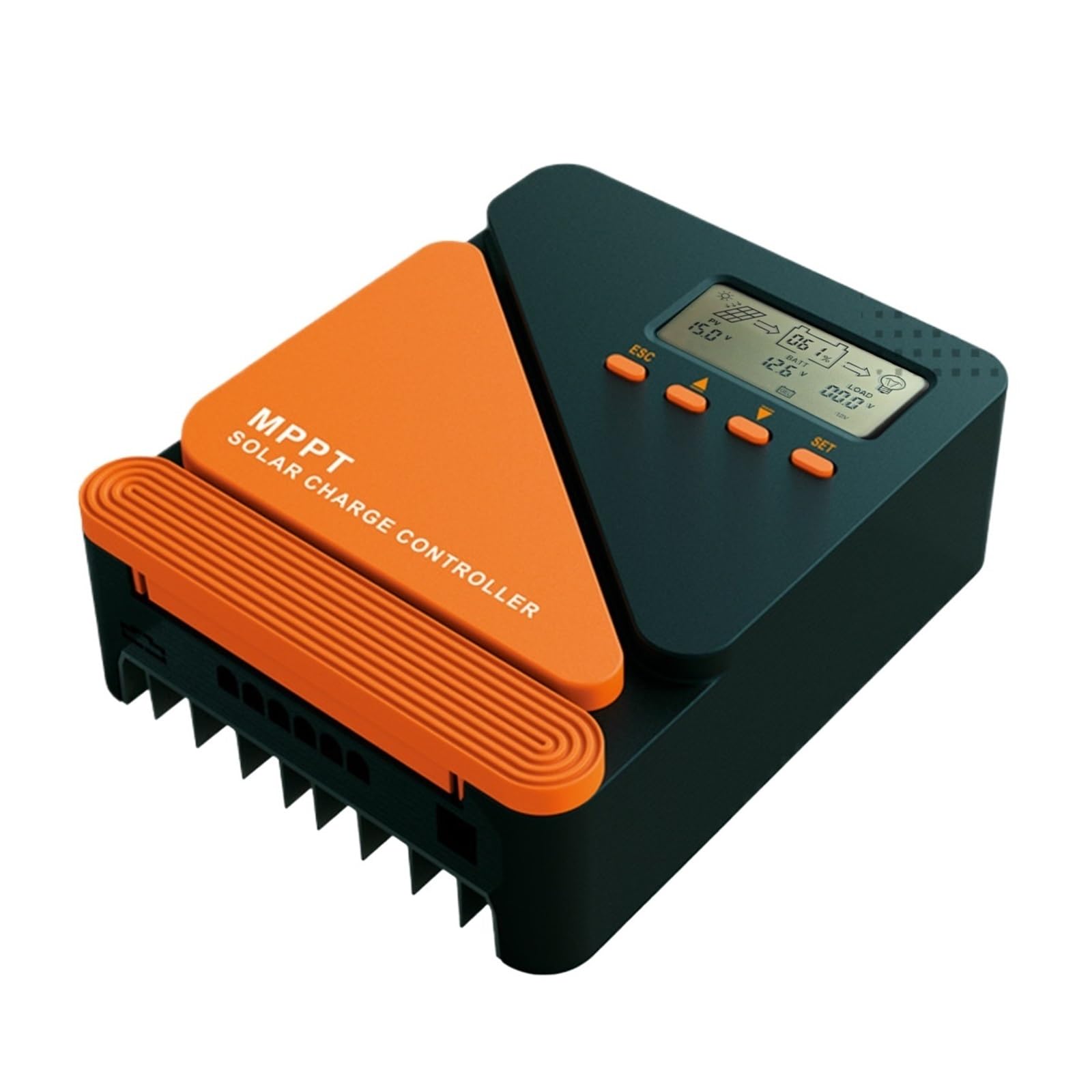 Regolatore di carica solare, Controller Solare MPPT 40/60A Auto 12V/24V Con Doppia USB(60A)