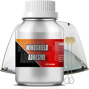Single Step Primer for Windshield Replacement - Automotive Primer with Daubers - Adhesion Promoter Automotive - Windshield Urethane Adhesive, UV Resistant, High Performance Adhesion - Black - 50 mL / 1.7 fl oz