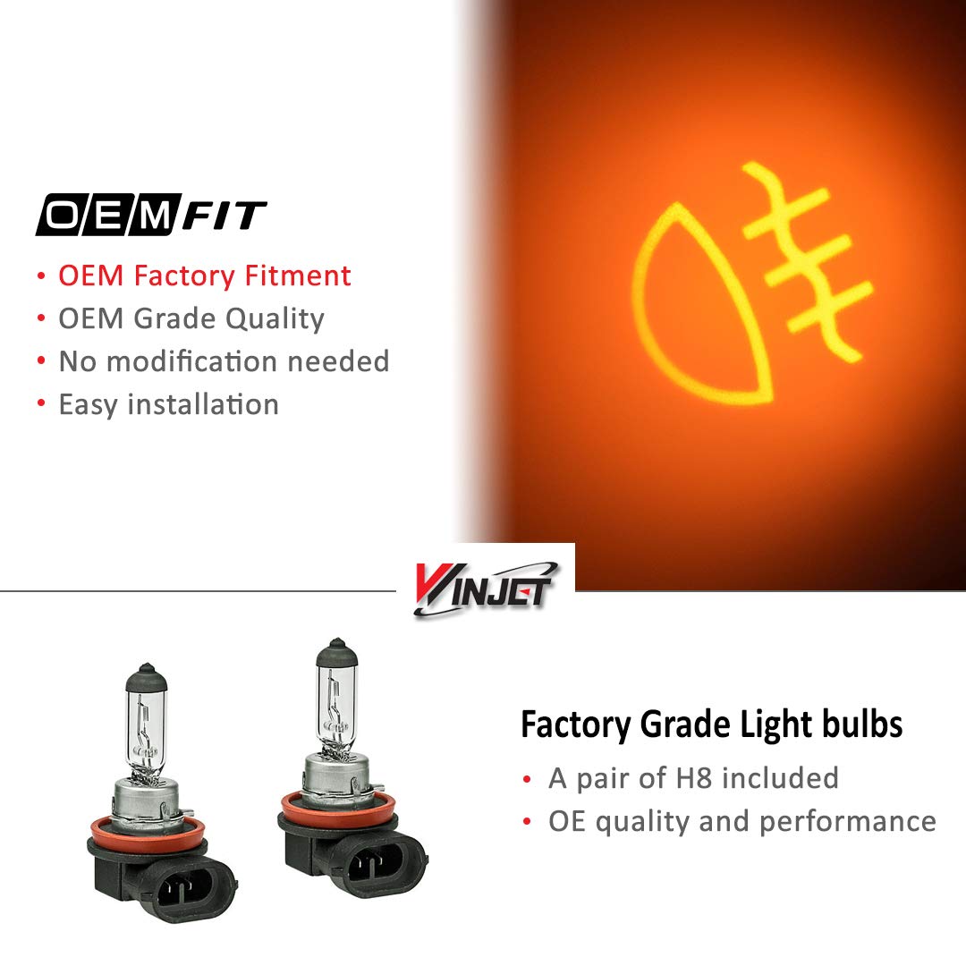 Winjet Fog Lights Compatible with [2011 2012 2013 2014 Nissan Murano] Driving Fog Lights + Switch + Wiring Kit