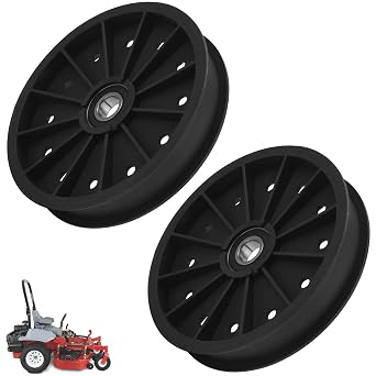 2 Pcs 109-2796 Idler Pulley for Ex-Mark Lazer S AS AC XS Series and Front Runner Decks FR524 FR604 FR724, DS Z Series Zero Turn Mower