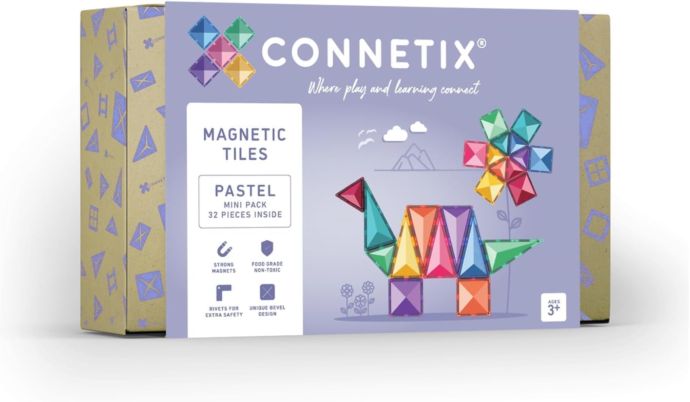 CONNETIX Magnetbausteine Pastell Minipackung, 32 Stück