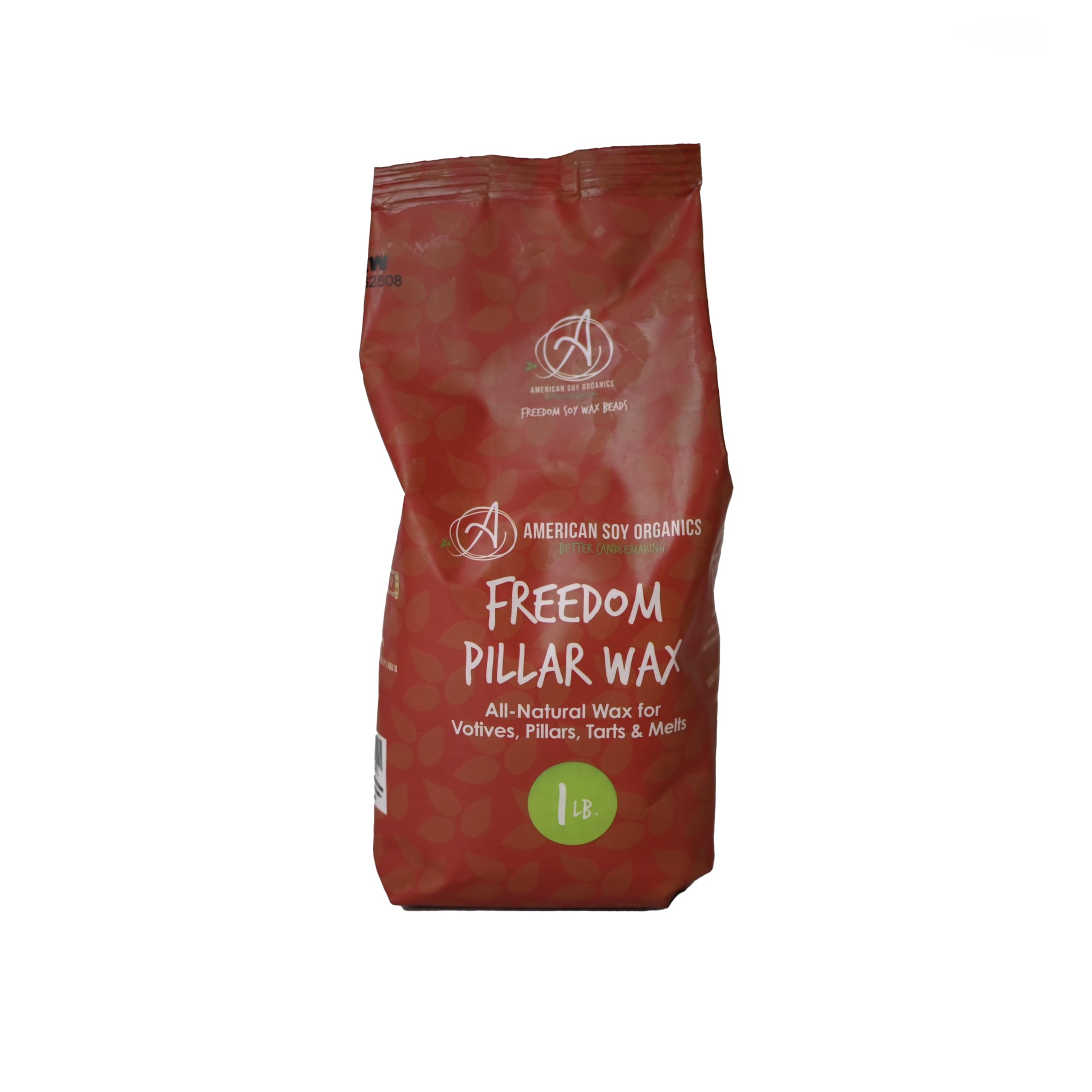 American Soy Organics Koraliki woskowe z filarem sojowym Freedom, 0,5 kg do produkcji świec, nadają się do kuchenki mikrofalowej – wysokiej jakości materiały do produkcji świec sojowych
