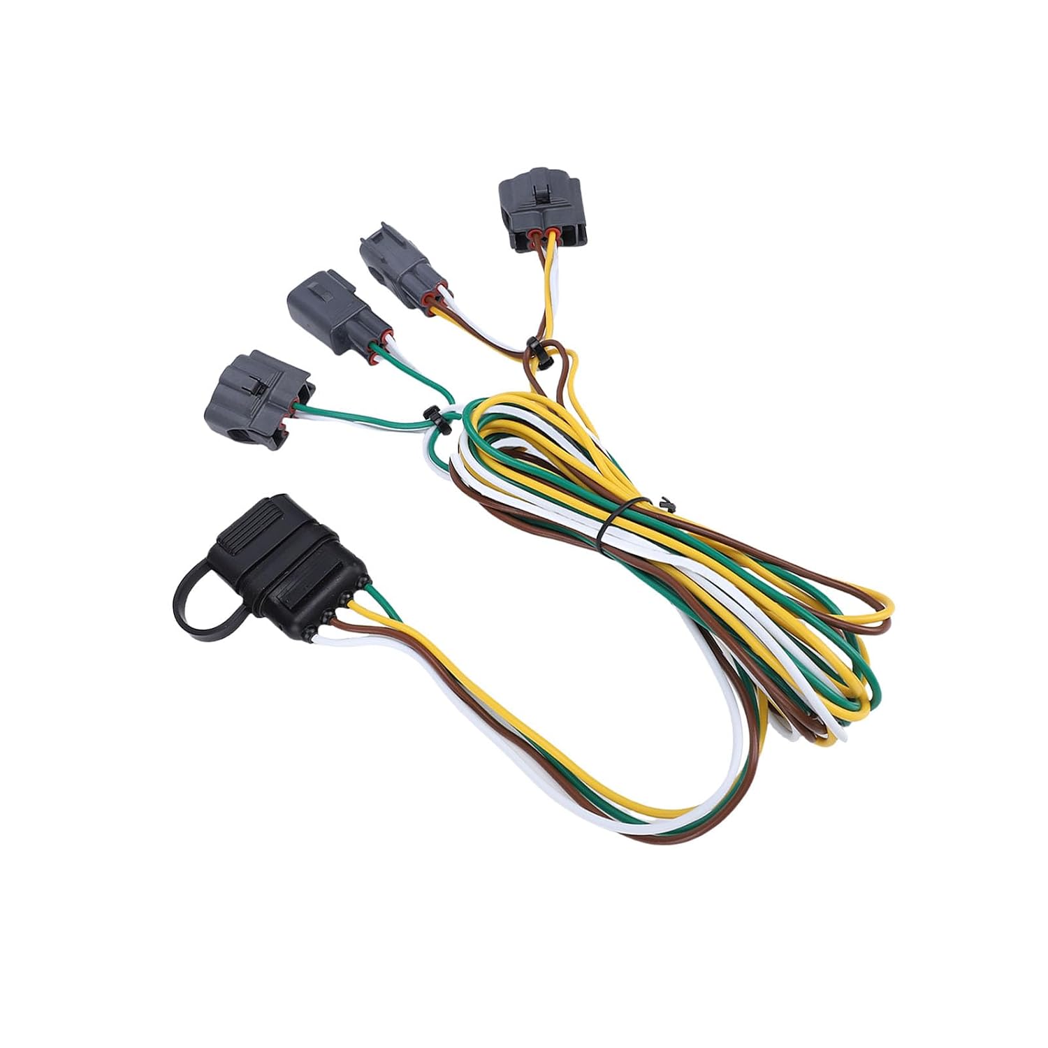 4 Pin Trailer Wiring Harness Kit 55329 118329 42115 Plug and Play 4 Way Trailer Light Connector with Sealed Connector Design for Dakota 1500 2500 3500 4000 1995-2003