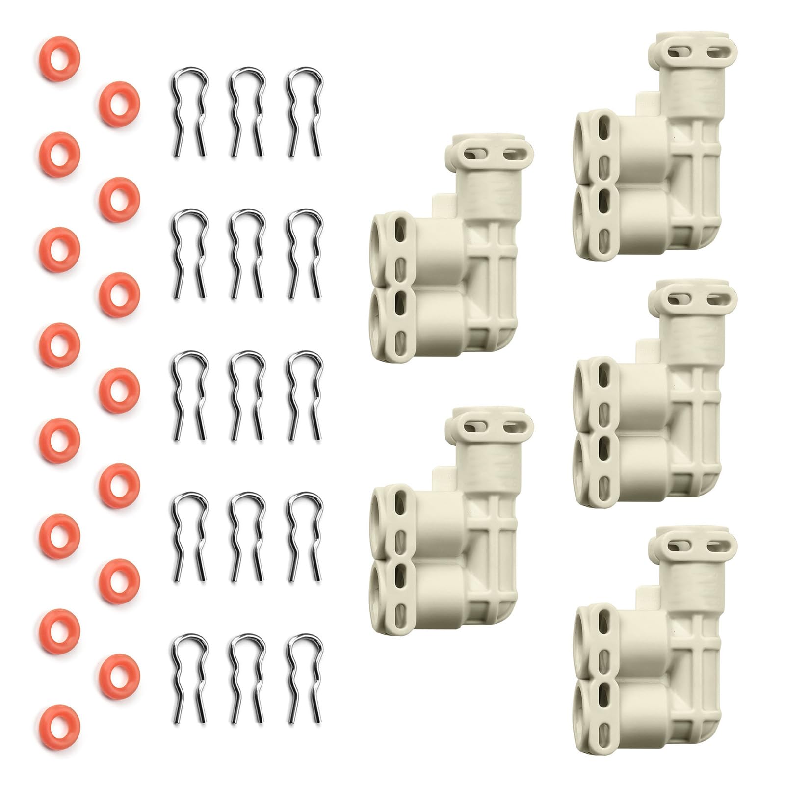 Kalttoy Brewer Connector Set with Silicone Seal F-Type Electrical Connector for Secure, High-Temperature Brewing Repair Part