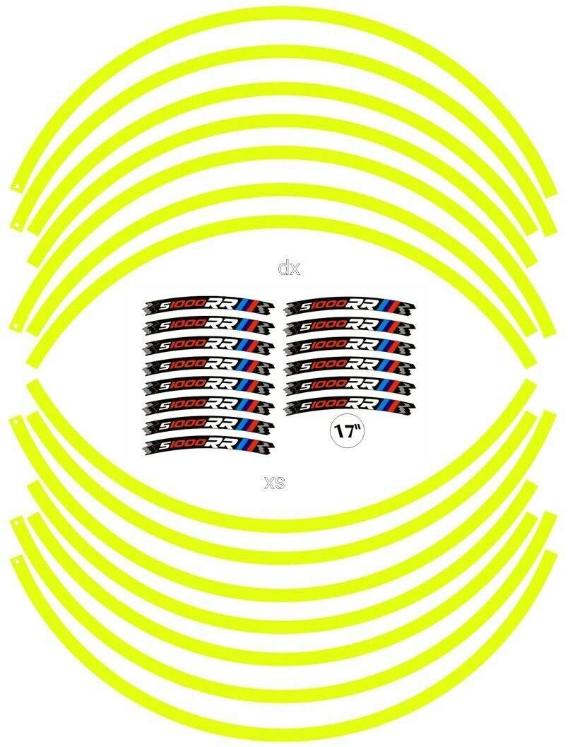 Labelbike Adesivi Cerchi Ruote Moto – Kit Strisce Per BMW S1000 XR (17 Pollici)