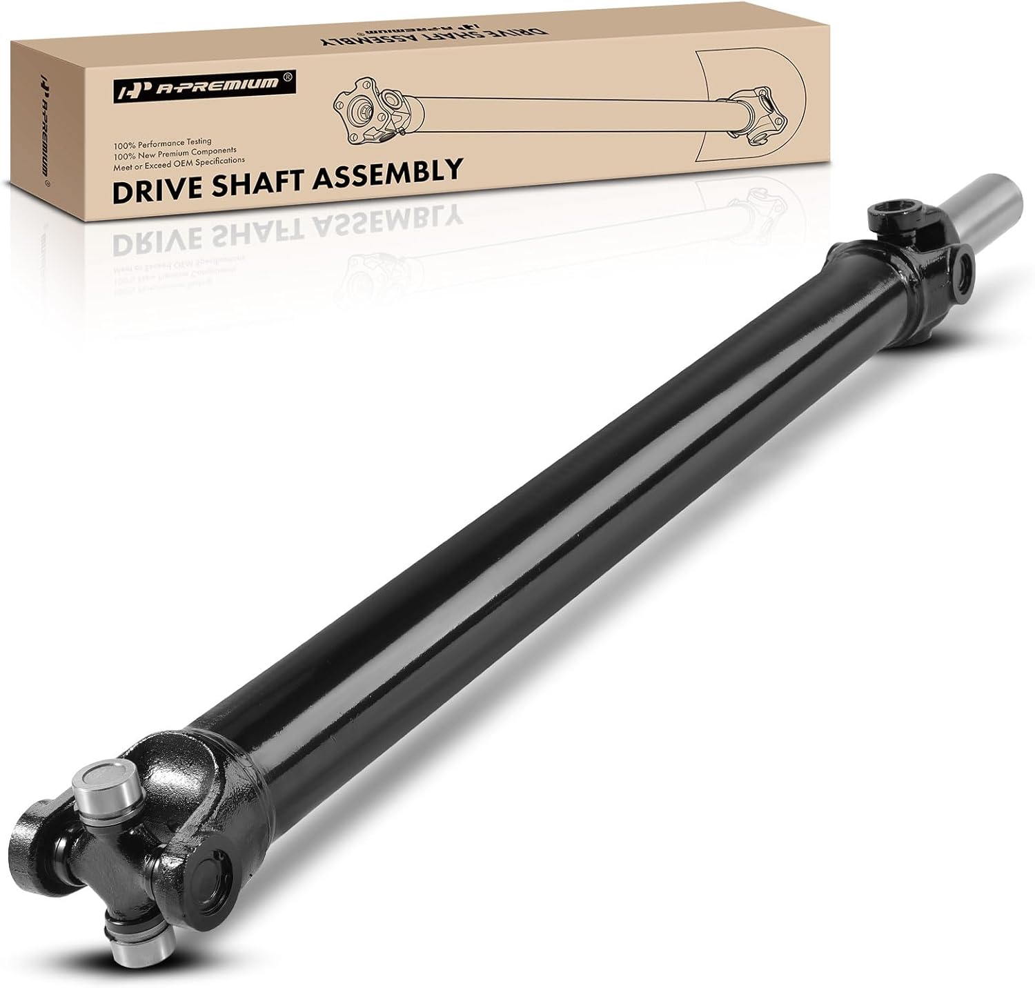 A-Premium Rear Drive Shaft Driveshaft Assembly Compatible with Chevrolet Tahoe 1998-1999, 4WD, 4L60-E Automatic Transmission Replace# 15036950, 26055997, Complete Prop Shaft
