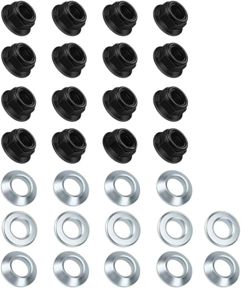 Powersports Replacement Parts Wheel Nut And Washers For Yamaha Warrior 350 YFM350X 1995-2003 Front/Rear Mod-R77O-1949